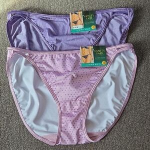 Vanity Fair Illumination String  Bikini Panties Set Of 2 Size 7 L